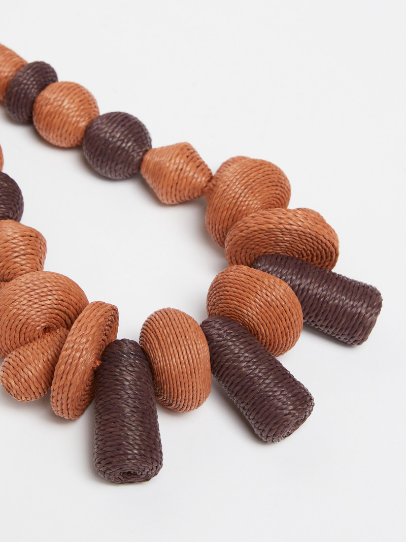 WEEKEND Max Mara SORAIA Long straw necklace outlook