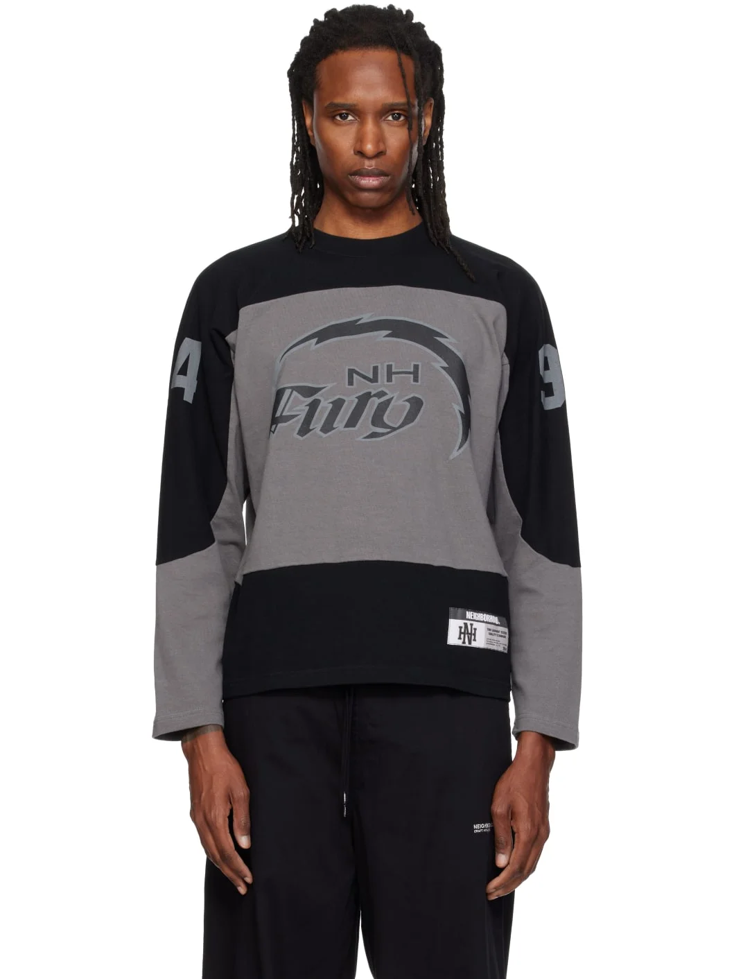 Gray & Black Hockey T-shirt - 1