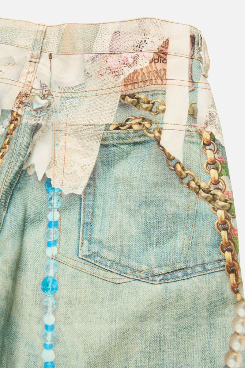 Loose fit jeans - 1981 - White/green 8