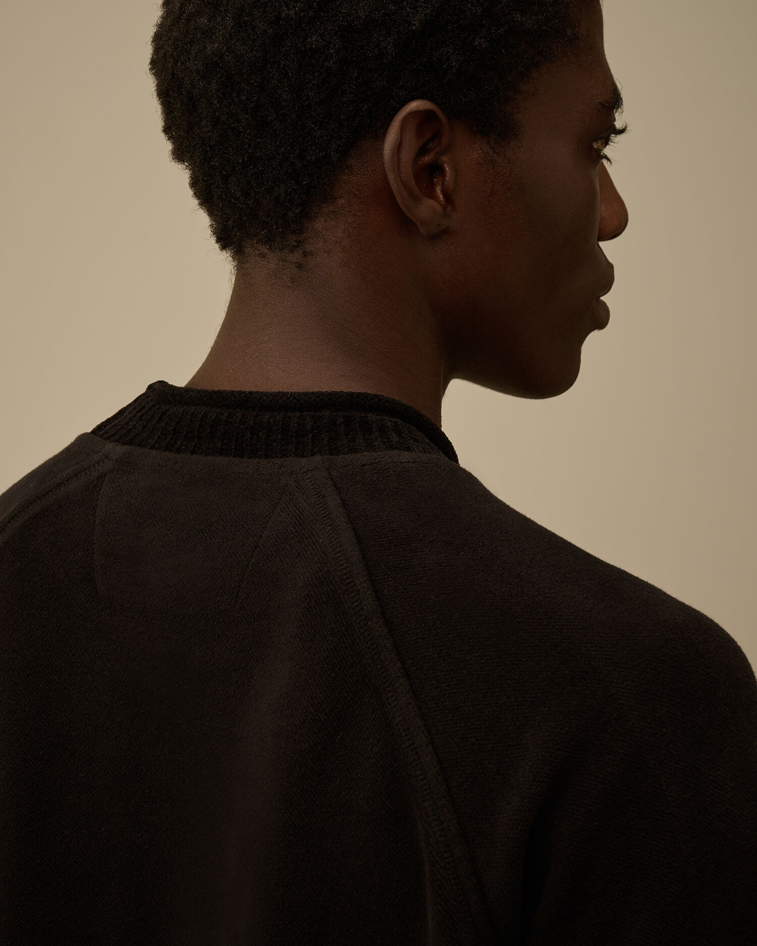 Brushed Emerized Diagonal Fleece Mockneck Sweatshirt - 6
