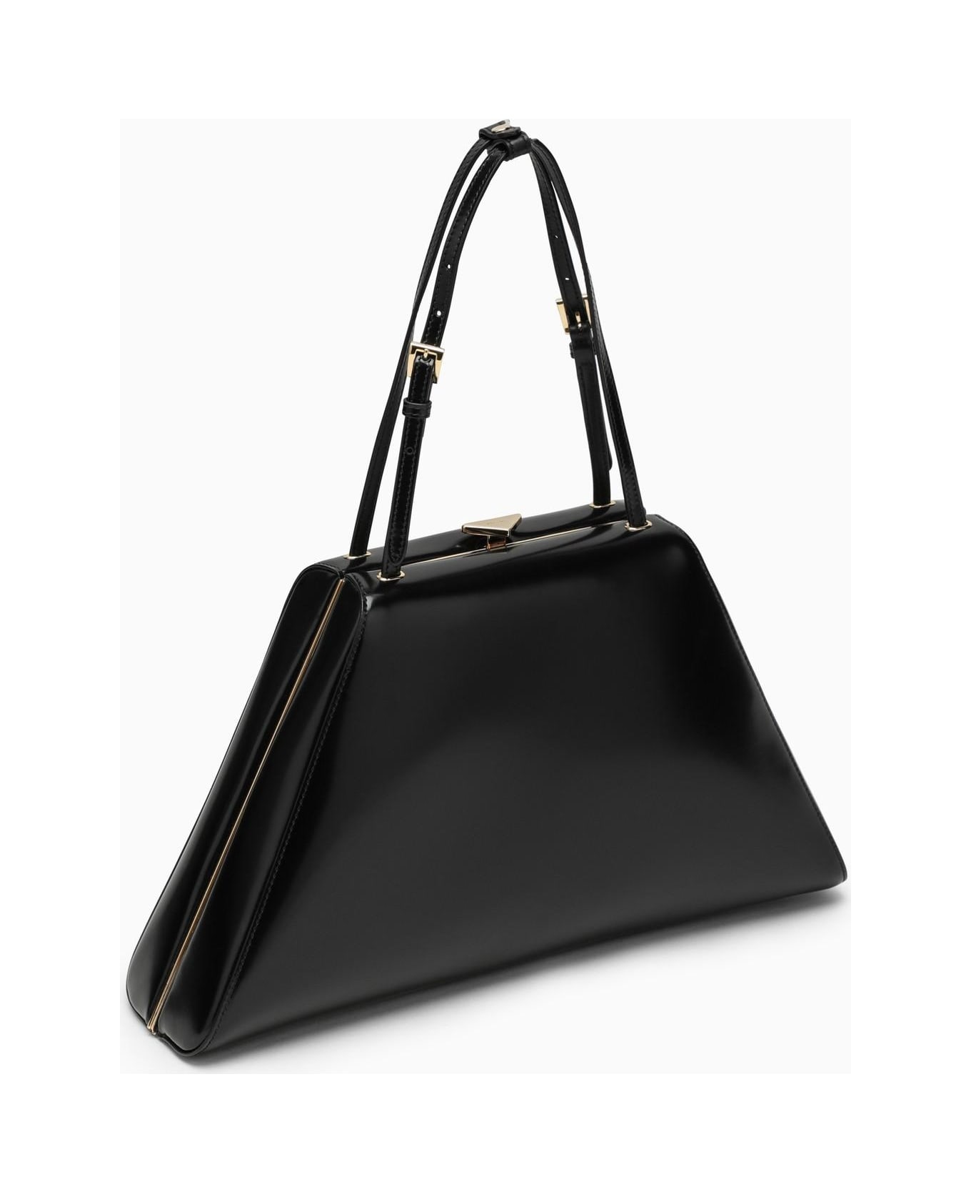 Black Bag In Brushed Leather - 2