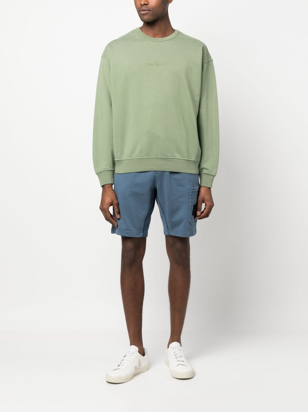 embroidered-logo cotton sweatshirt - 2