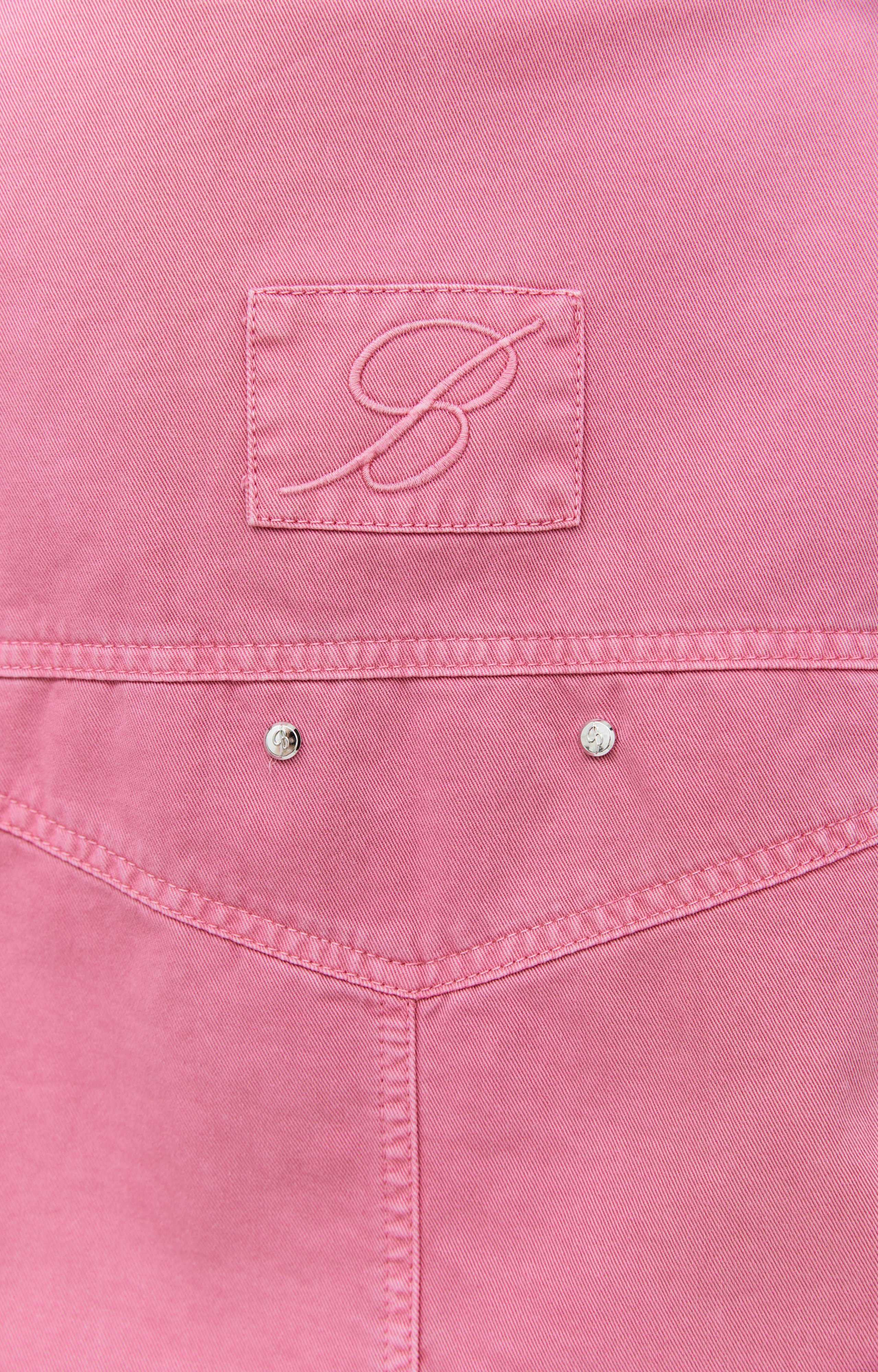 PINK PADDED BOMBER JACKET - 5