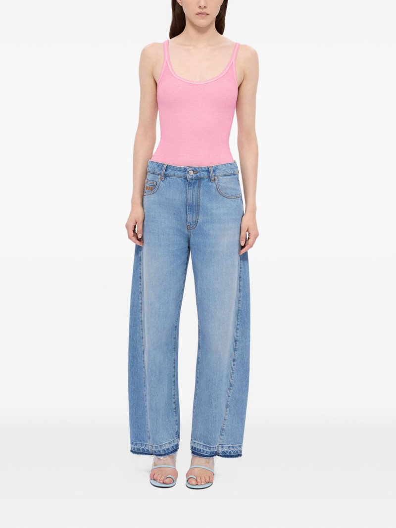 MSGM frayed-hem jeans outlook
