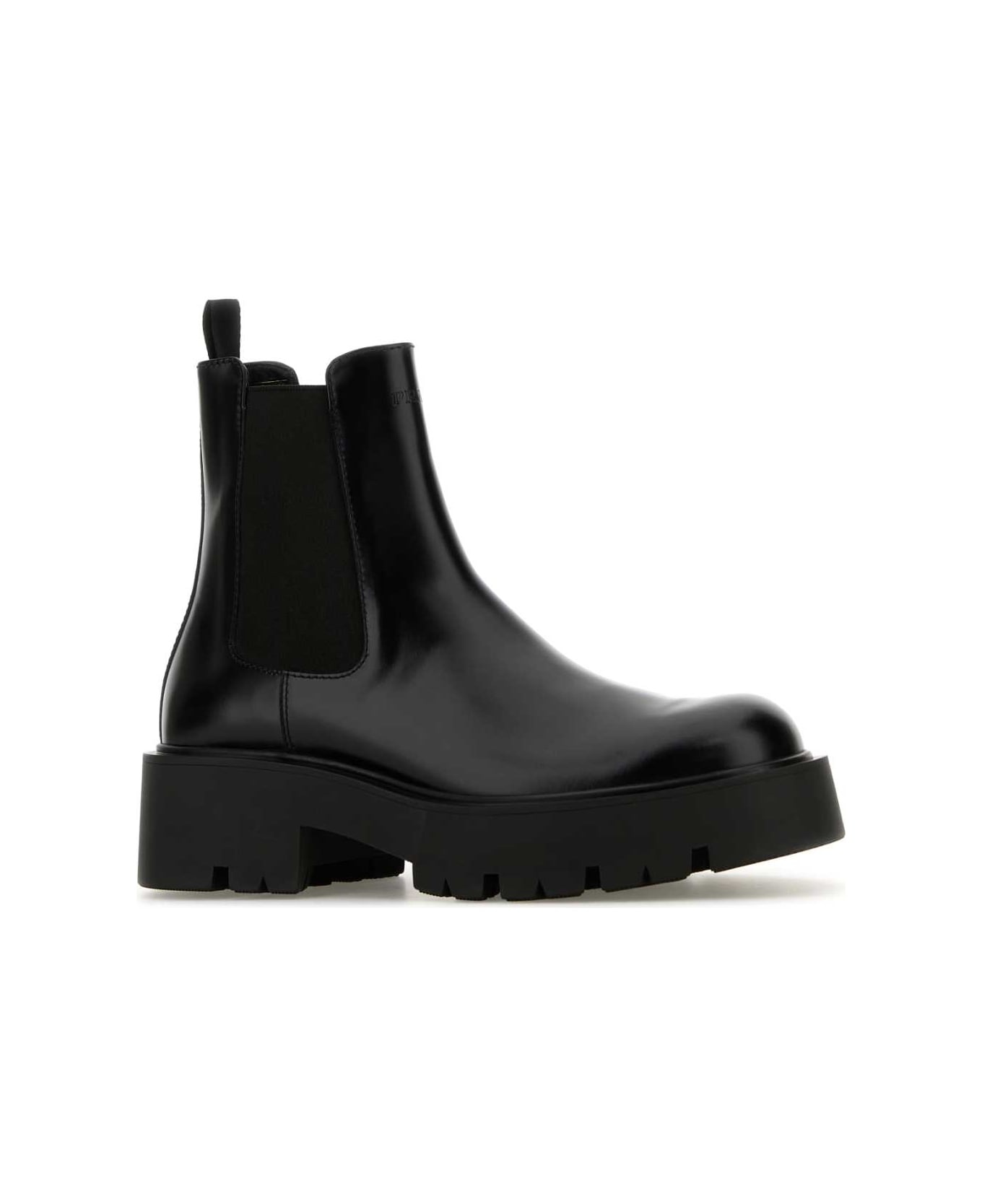 Black Leather Ankle Boots - 2