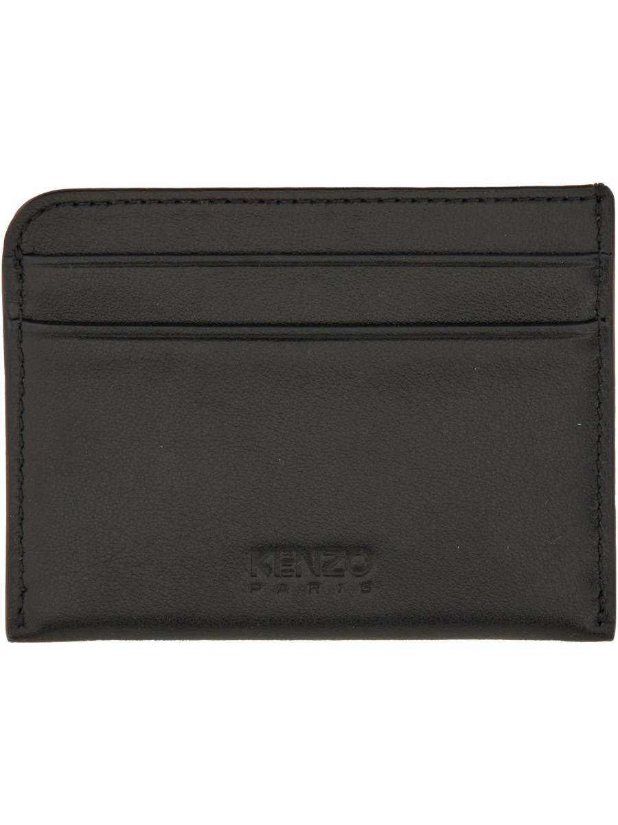 LEATHER CARD HOLDER WITH LOGO - 2