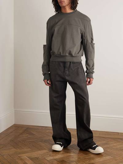 Rick Owens Geth Panelled Cotton-Jersey Sweatshirt outlook