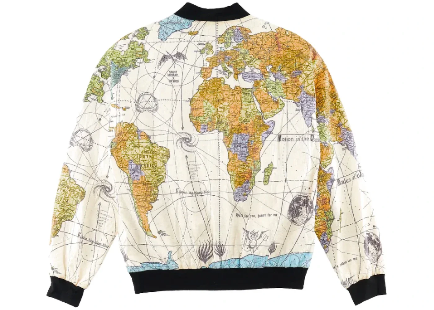 Saint Mxxxxxx x Dr. Woo World Map Jacket White Multi - 1