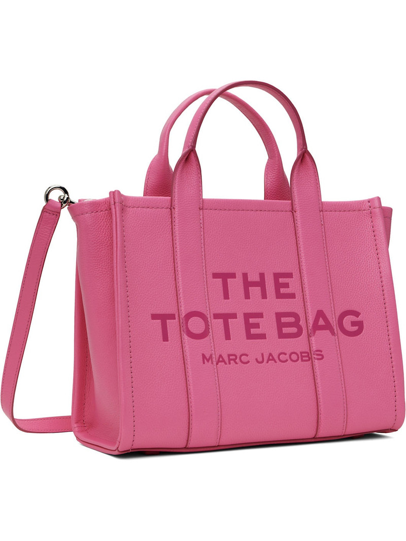 Marc Jacobs Pink 'The Leather Medium' Tote outlook