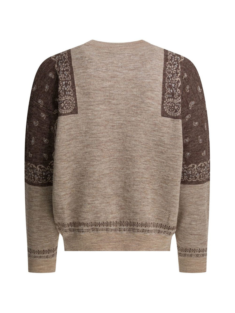 Kapital paisley-detail sweater outlook