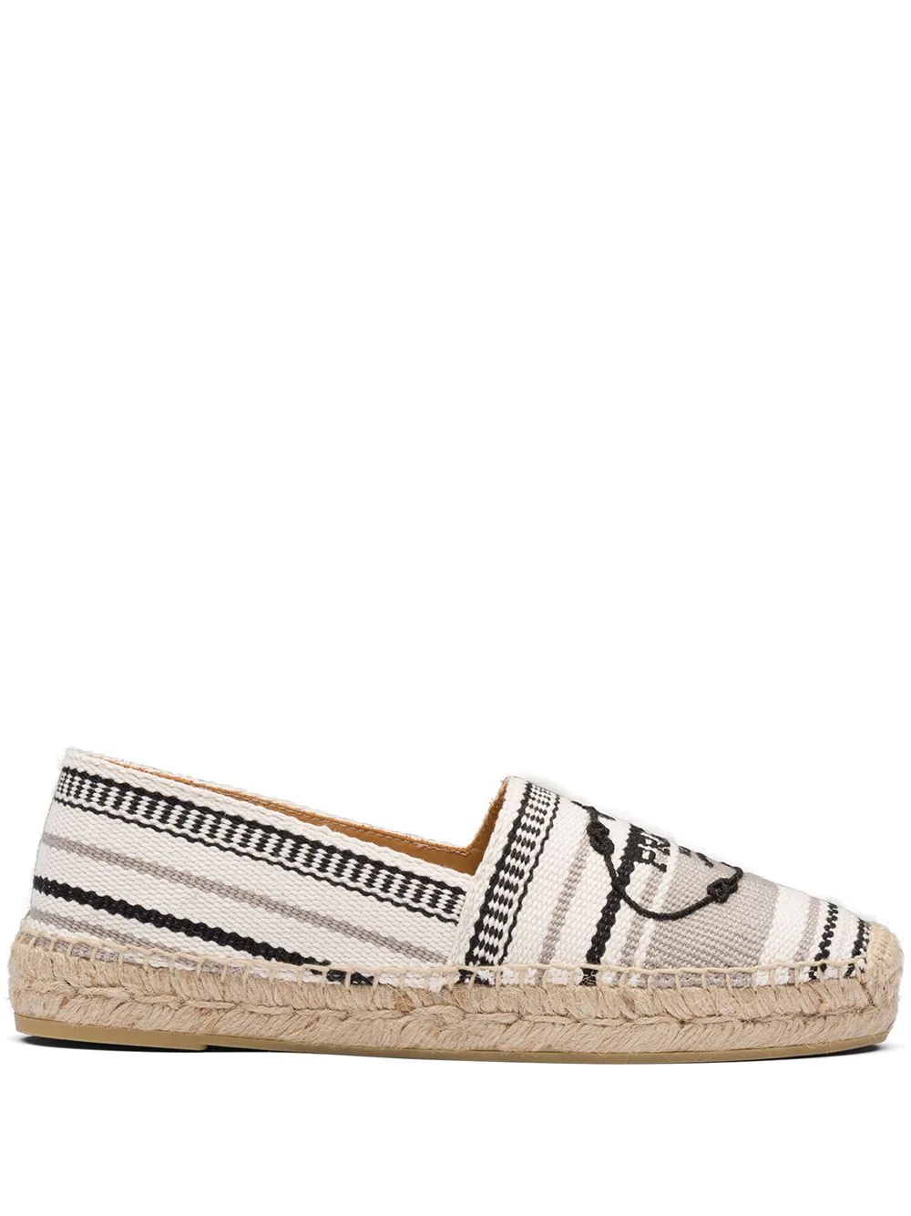 logo embroidered espadrilles - 1