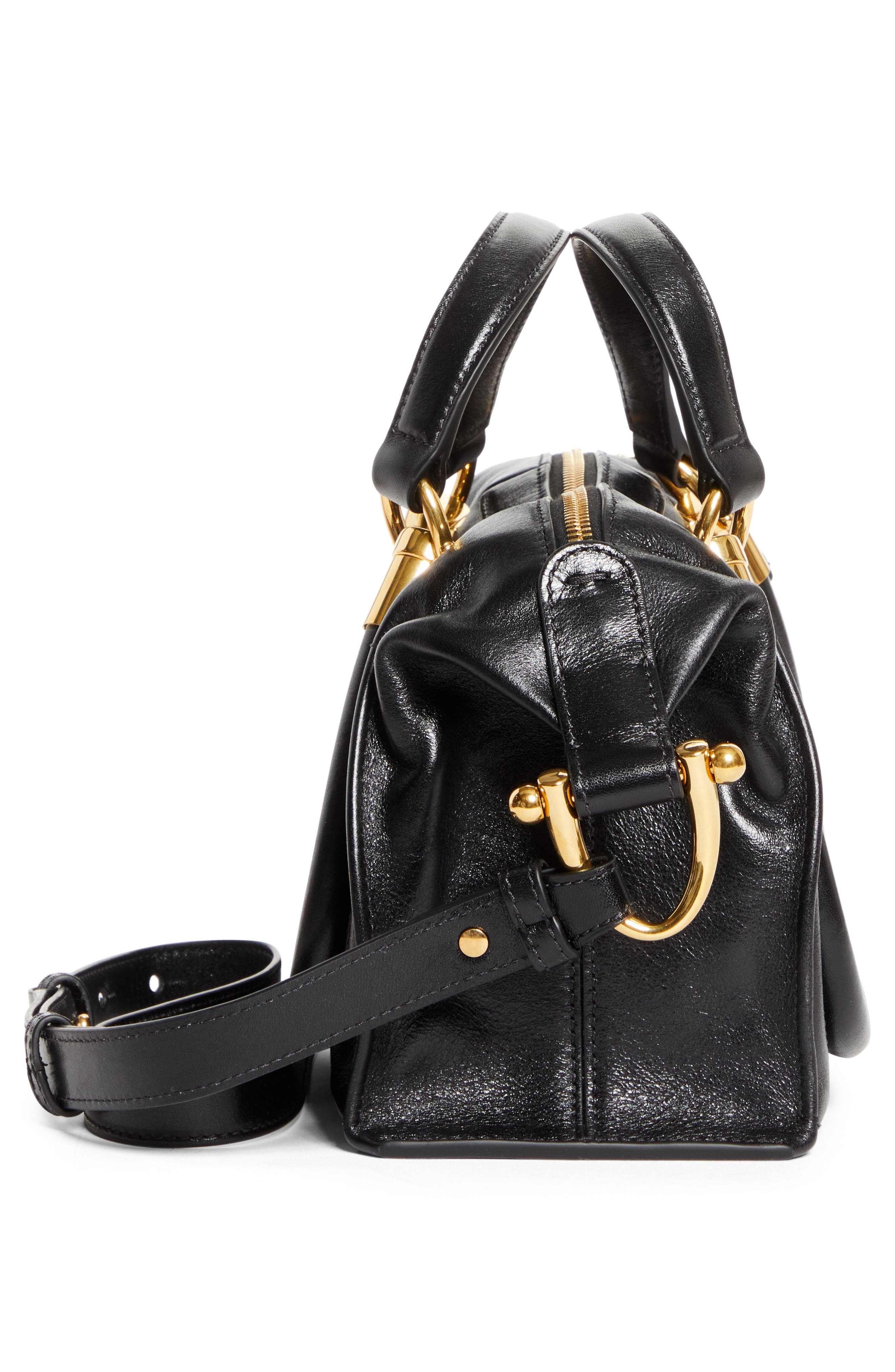 Chloé Paraty 24 Leather Shoulder Bag in Black at Nordstrom - 6