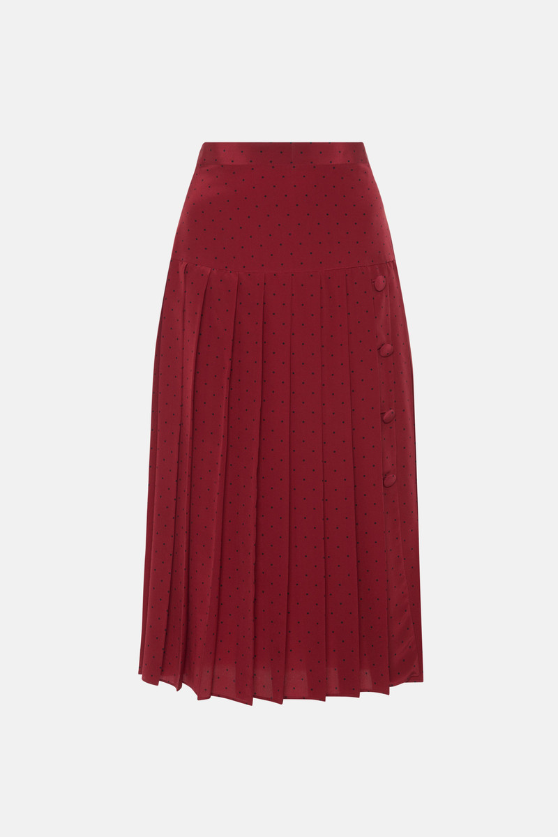 POLKA DOT PLEATED SKIRT 1