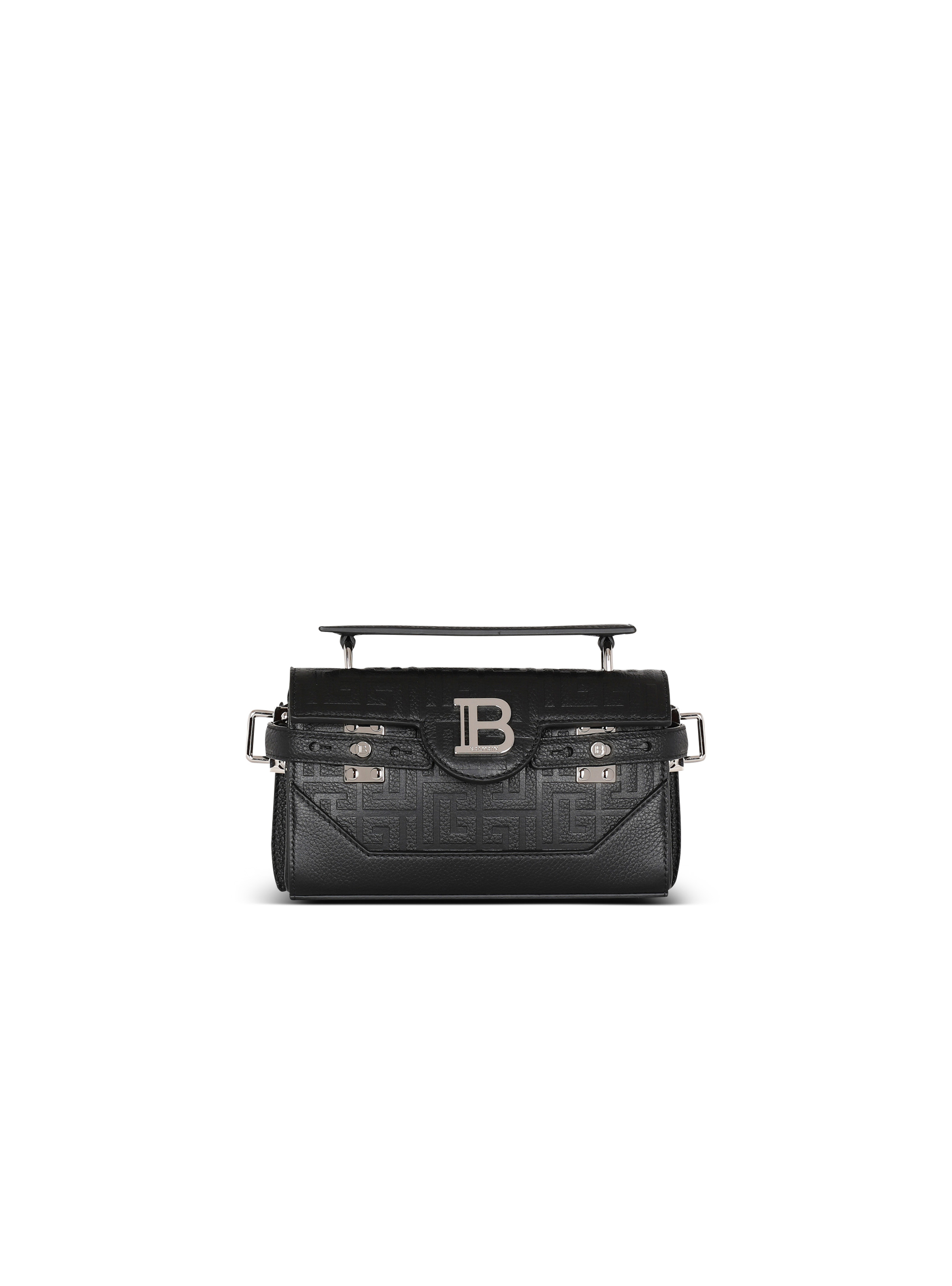 B-Buzz 19 monogrammed canvas and leather bag - 1