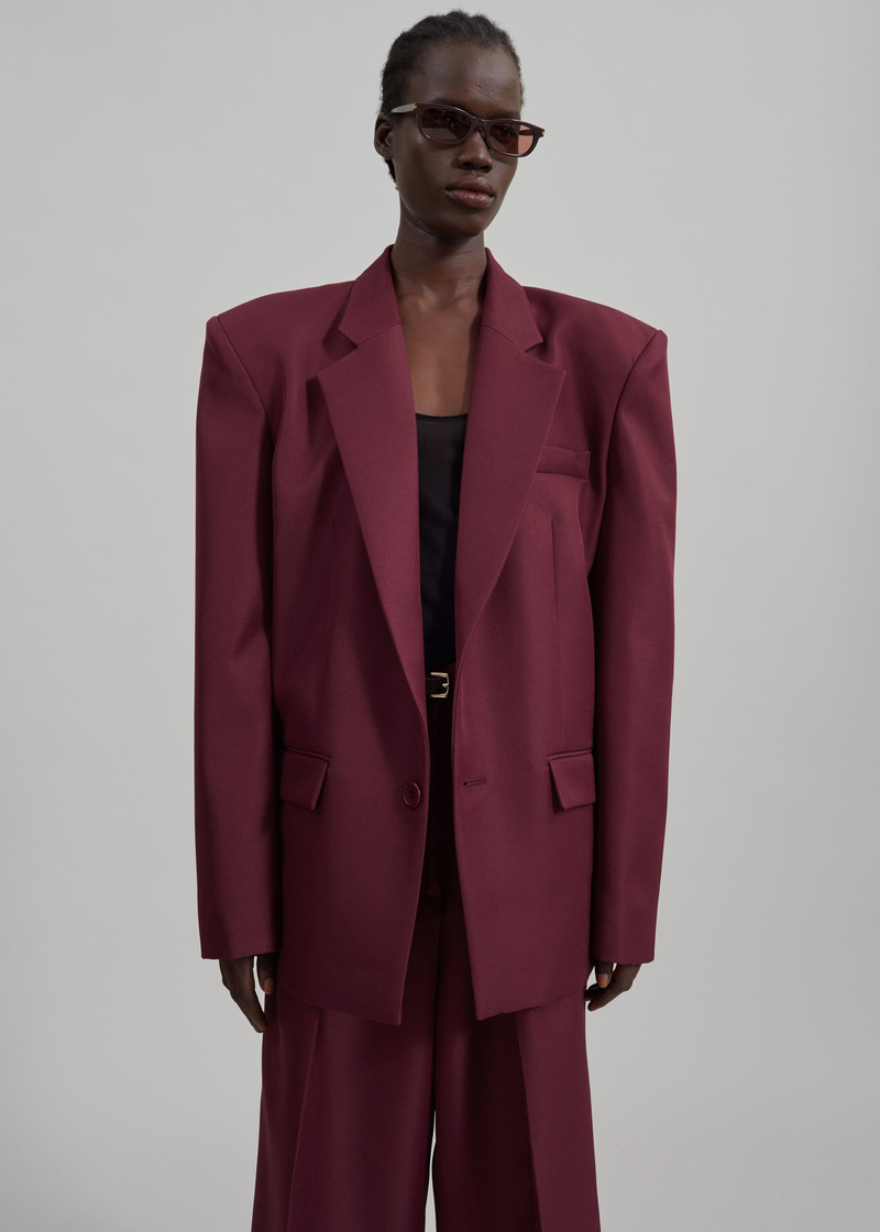 Jun Blazer - Burgundy 16