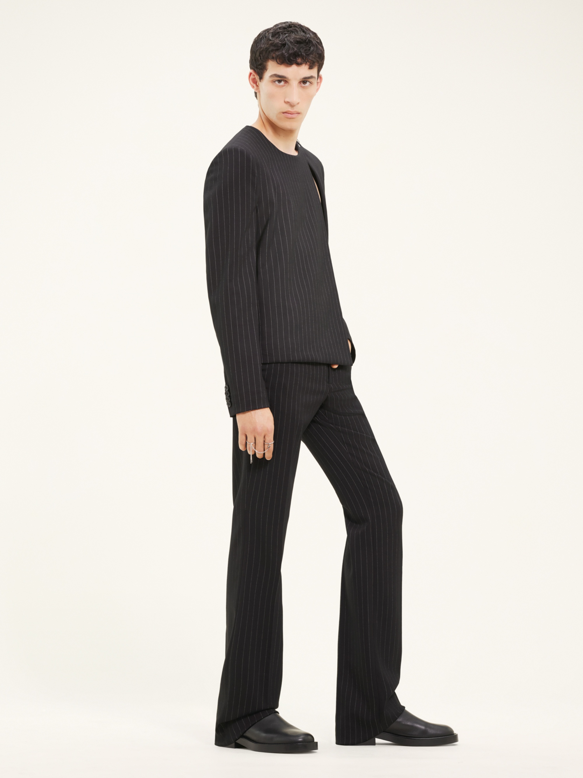 HERITAGE PINSTRIPES BOOTCUT PANTS - 3