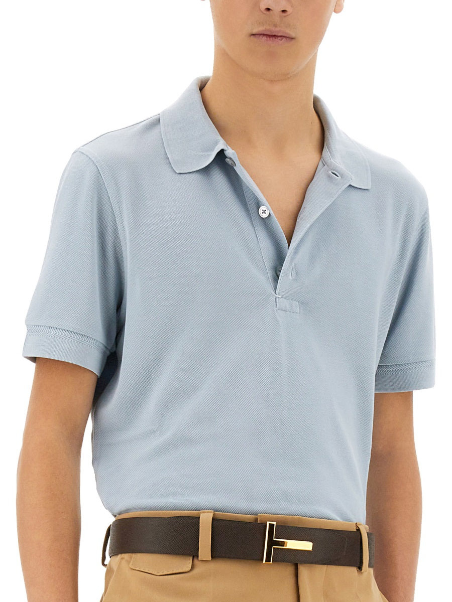Tom Ford Men Piquet Polo - 4