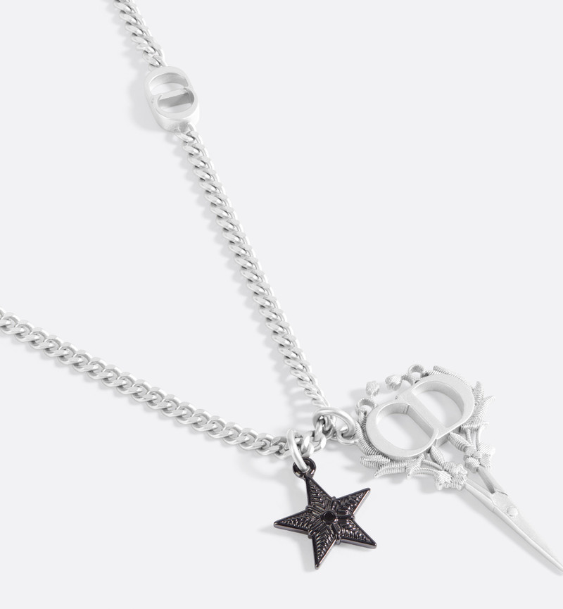 Dior Black Star Pendant Necklace 4