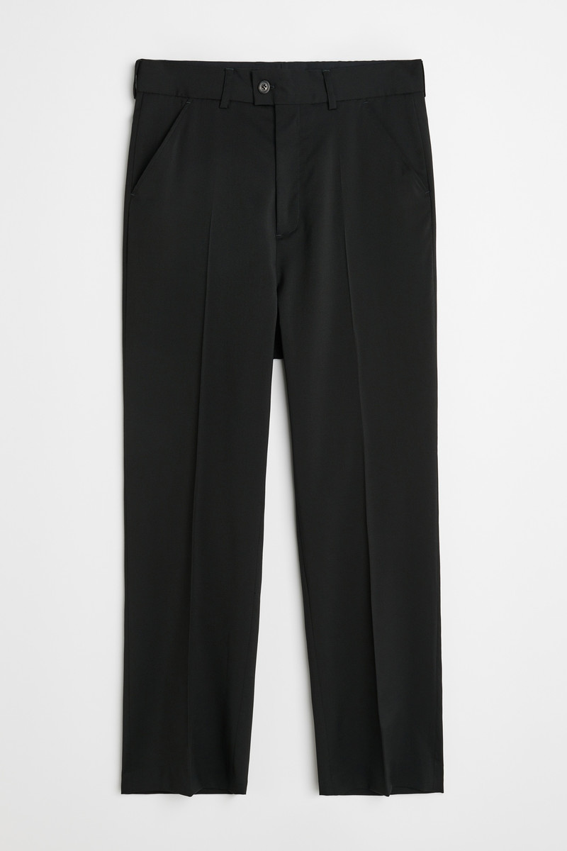 Chino 22 Black Worsted Wool 1