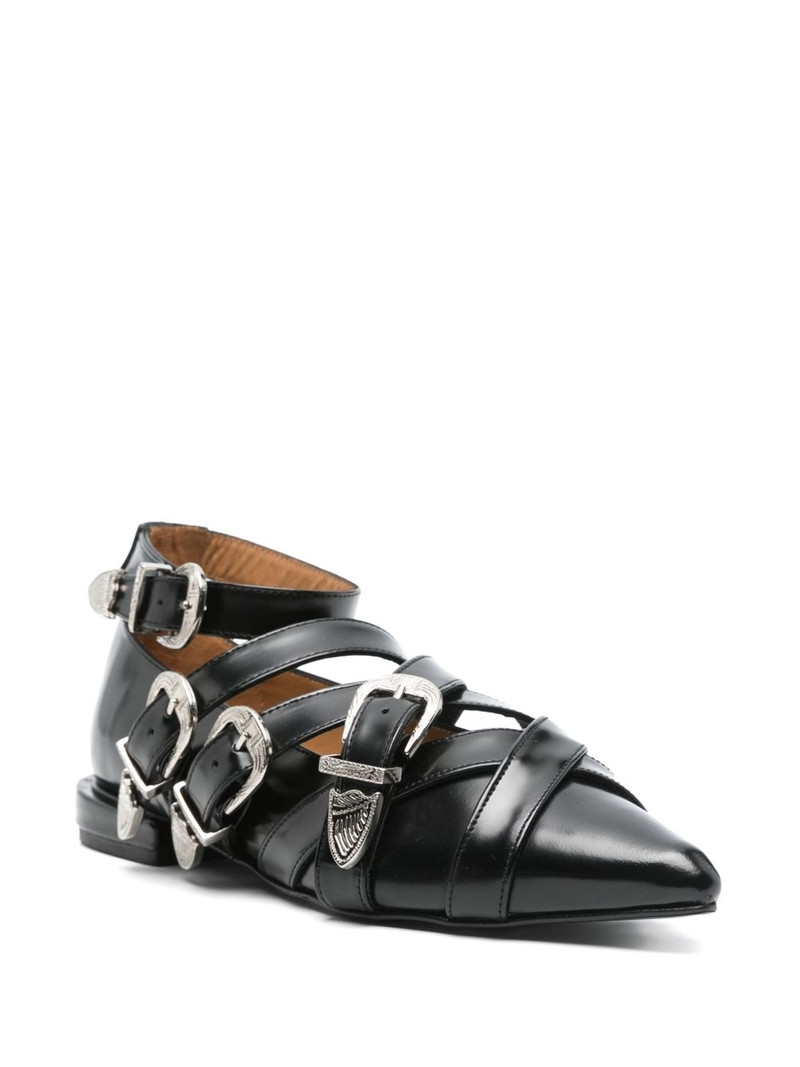 TOGA PULLA decorative-buckle ballet flats outlook