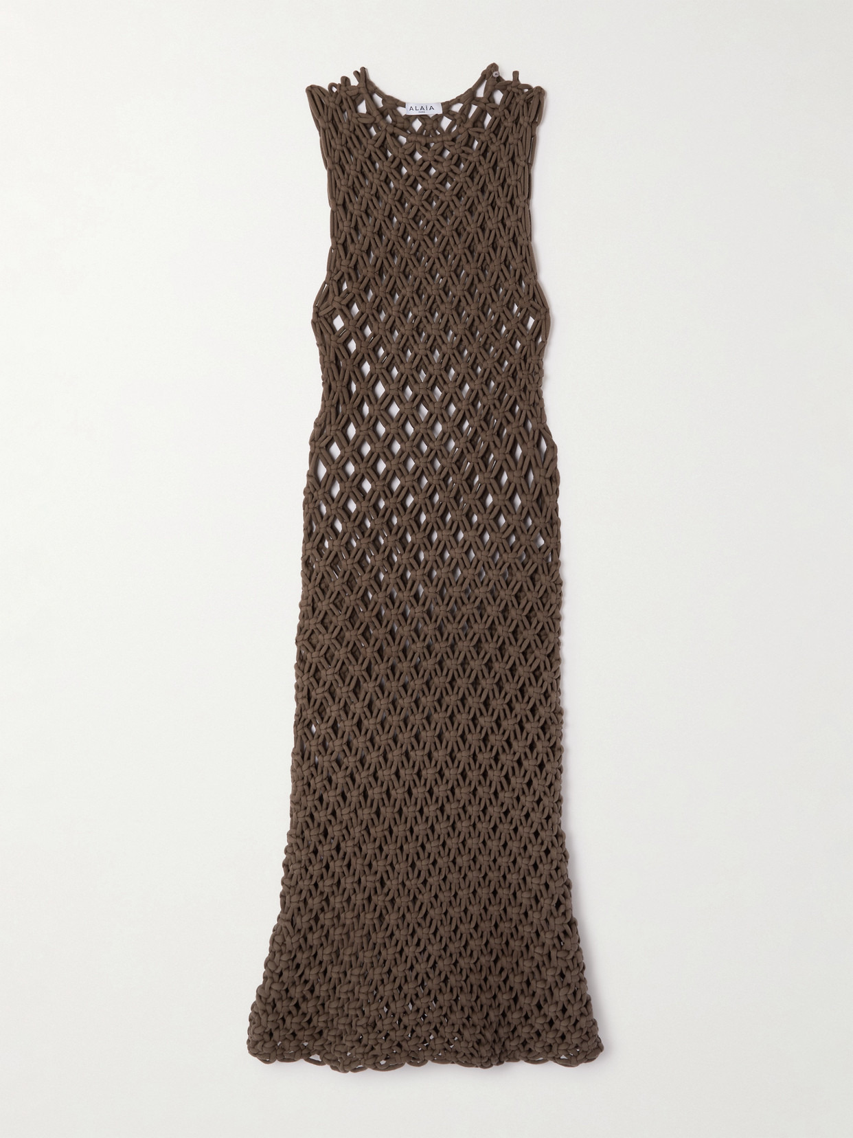Macramé Cotton-blend Midi Dress - 1