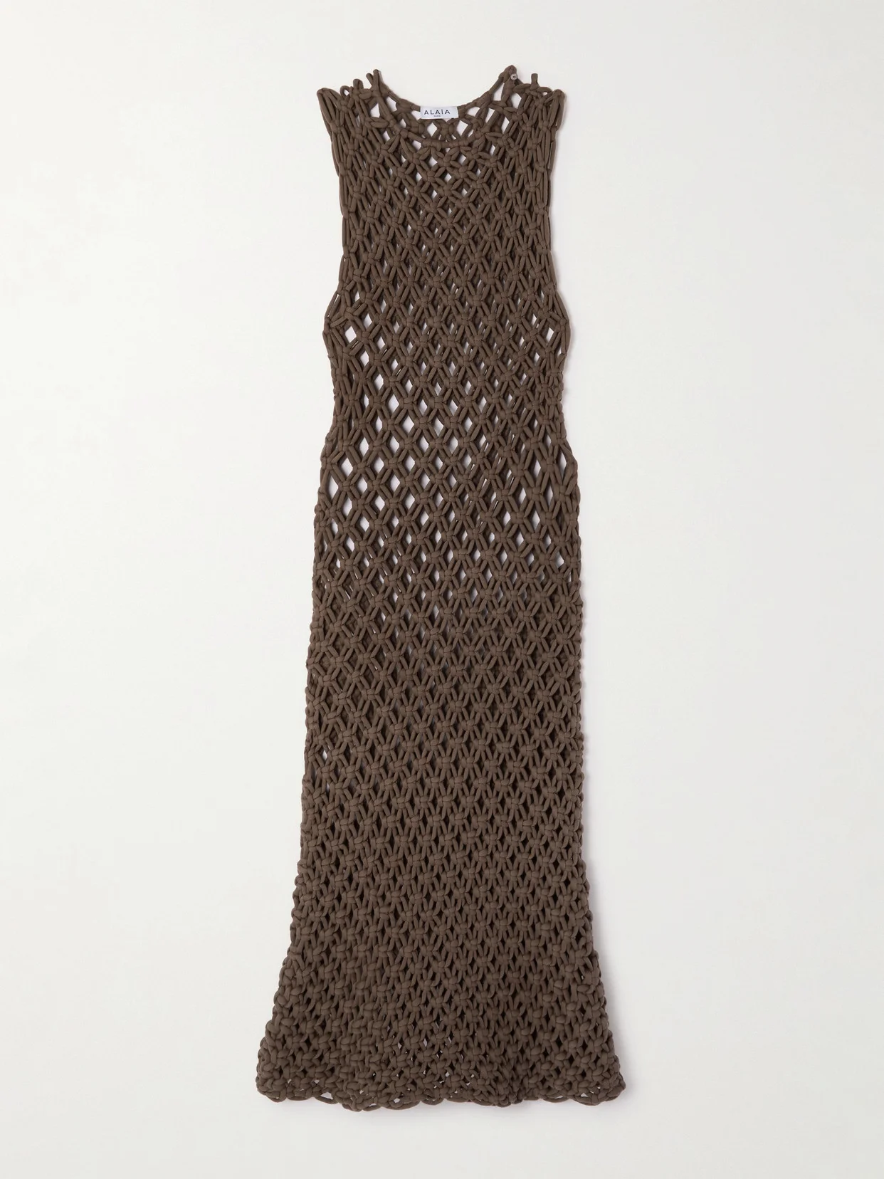Macramé Cotton-blend Midi Dress - 1