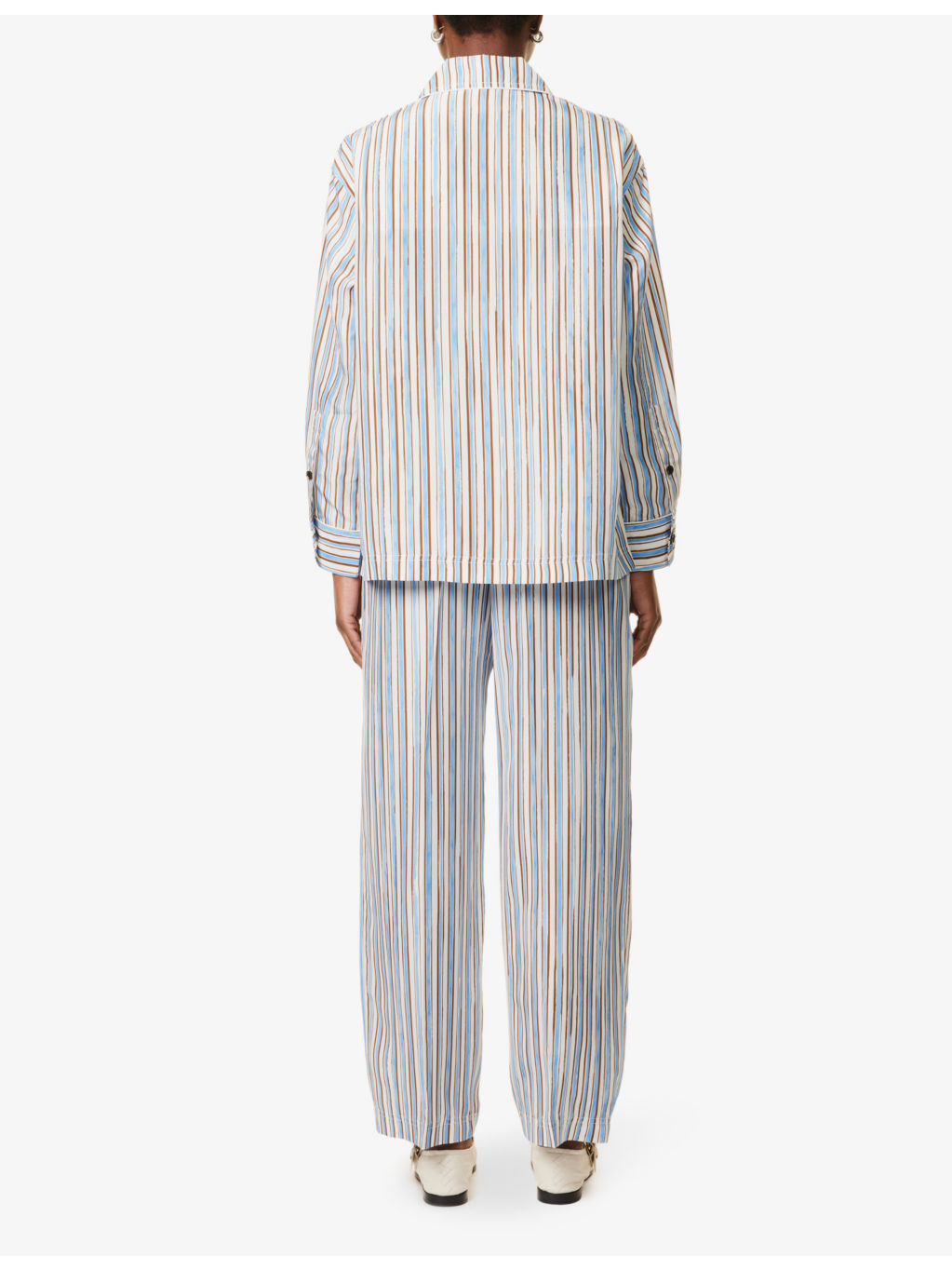 Relaxed-Fit Multi-Stripe Silk Pyjama Set - 4