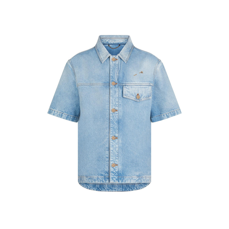 Denim Short-Sleeved Shirt 1