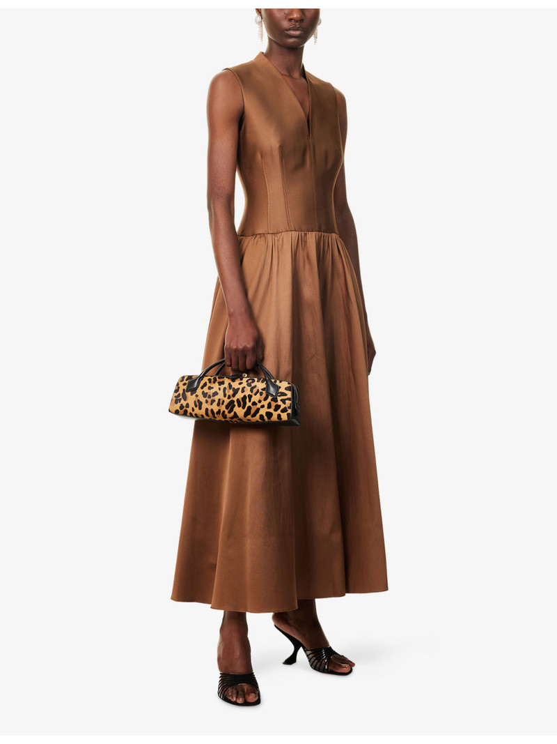 ROLAND MOURET Ball Sleeveless Woven Maxi Dress outlook