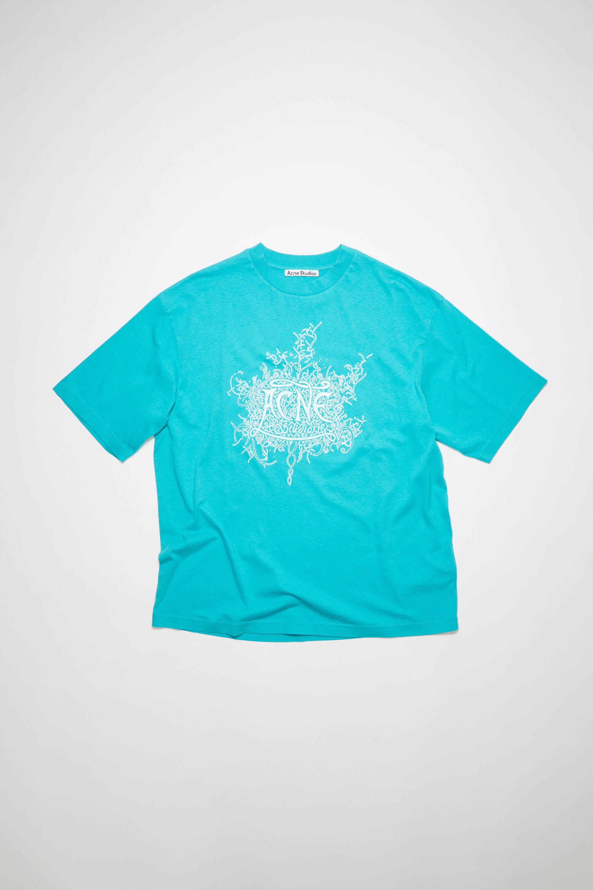 Glow in the dark logo t-shirt - Fluo Blue - 5