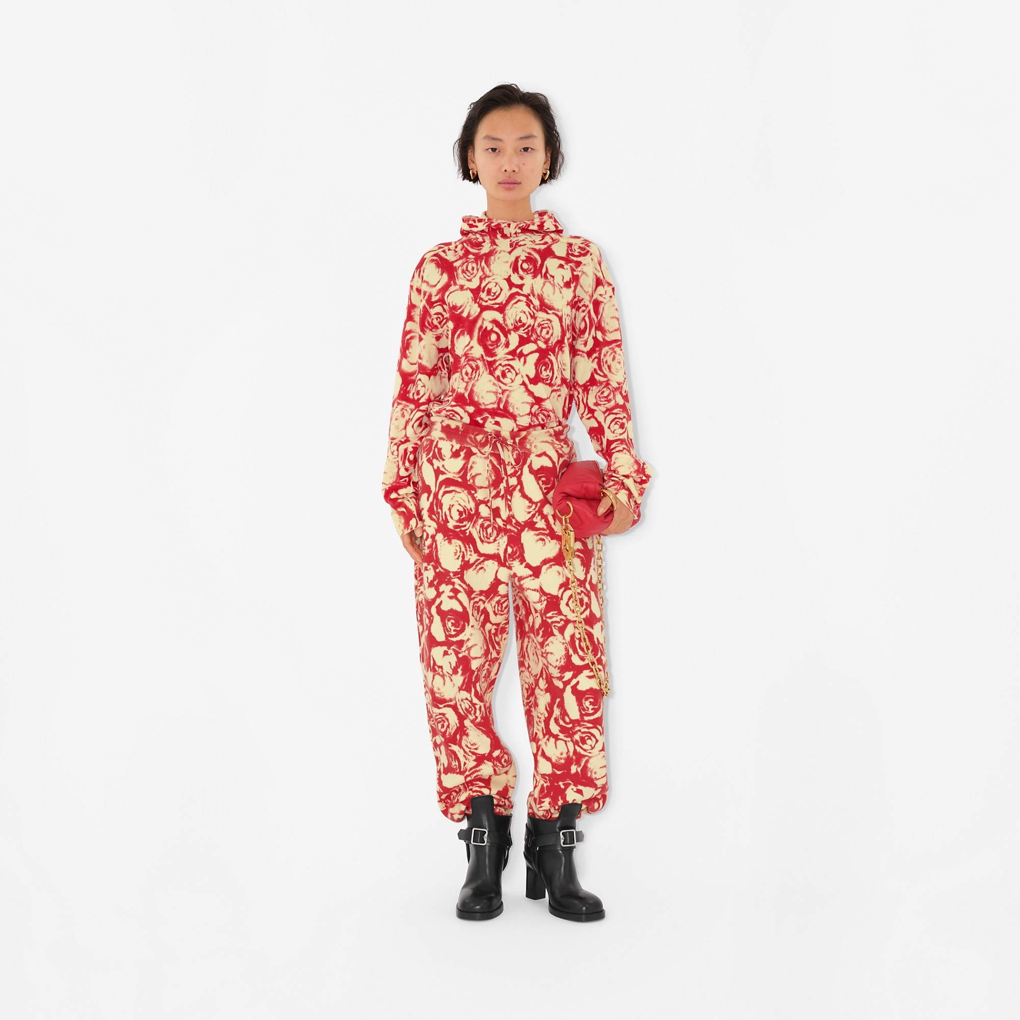 Rose Wool Jogging Pants - 2