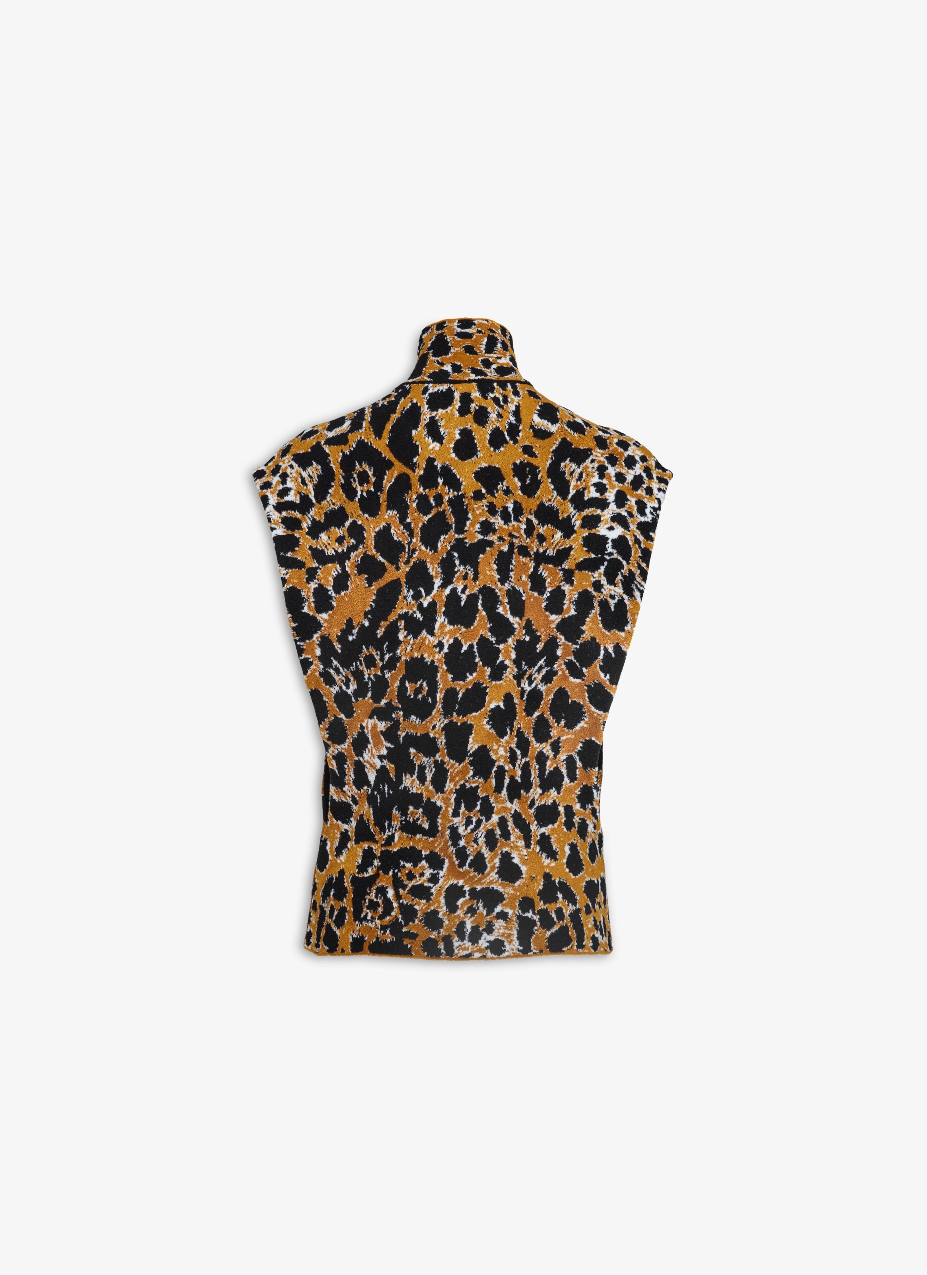 SQUARE TOP IN LEOPARD JACQUARD KNIT - 4