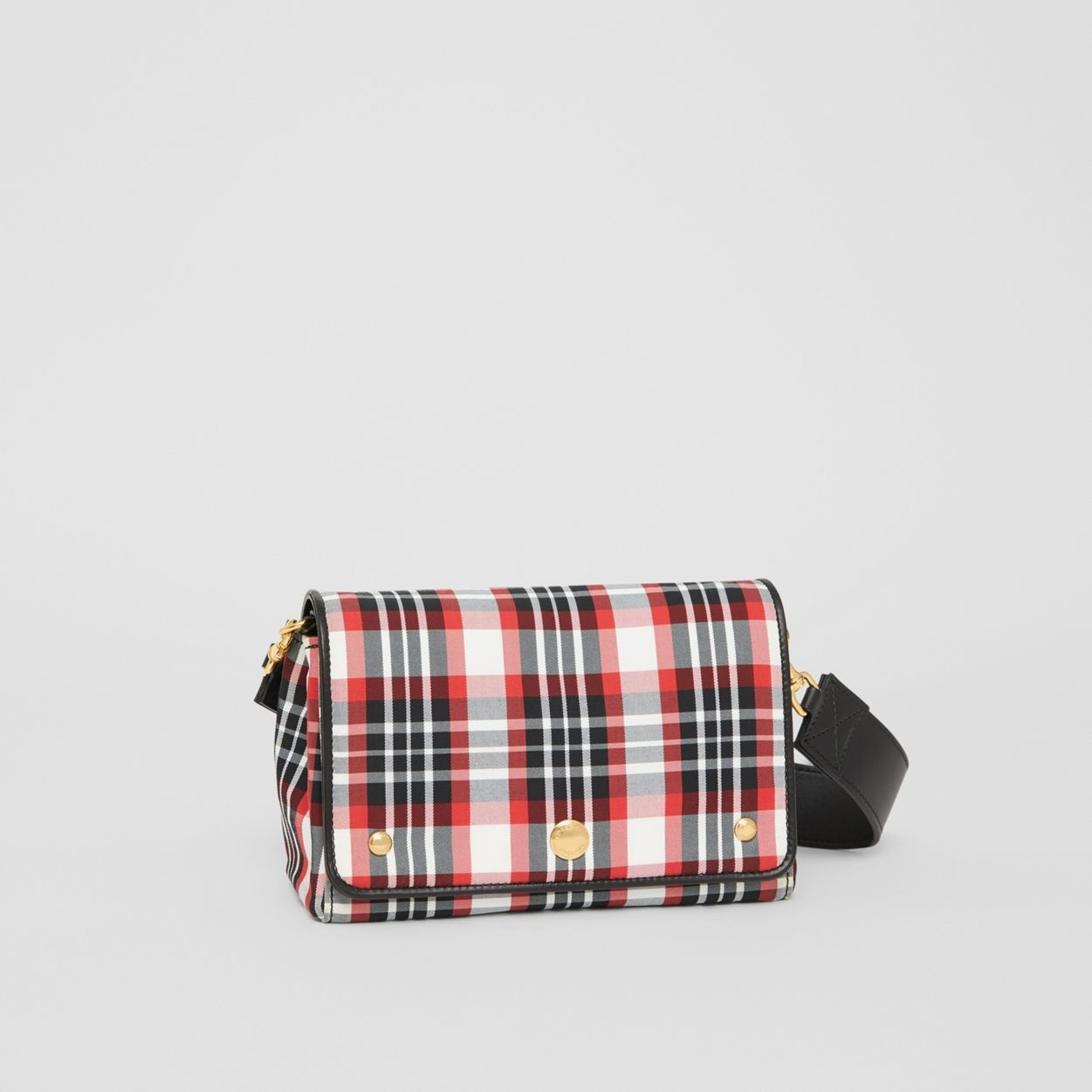 Small Tartan Nylon Crossbody Bag - 7