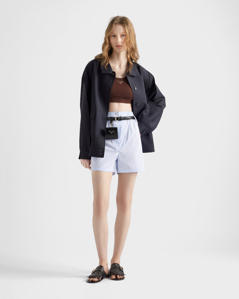 Prada Ribbed knit crop top outlook