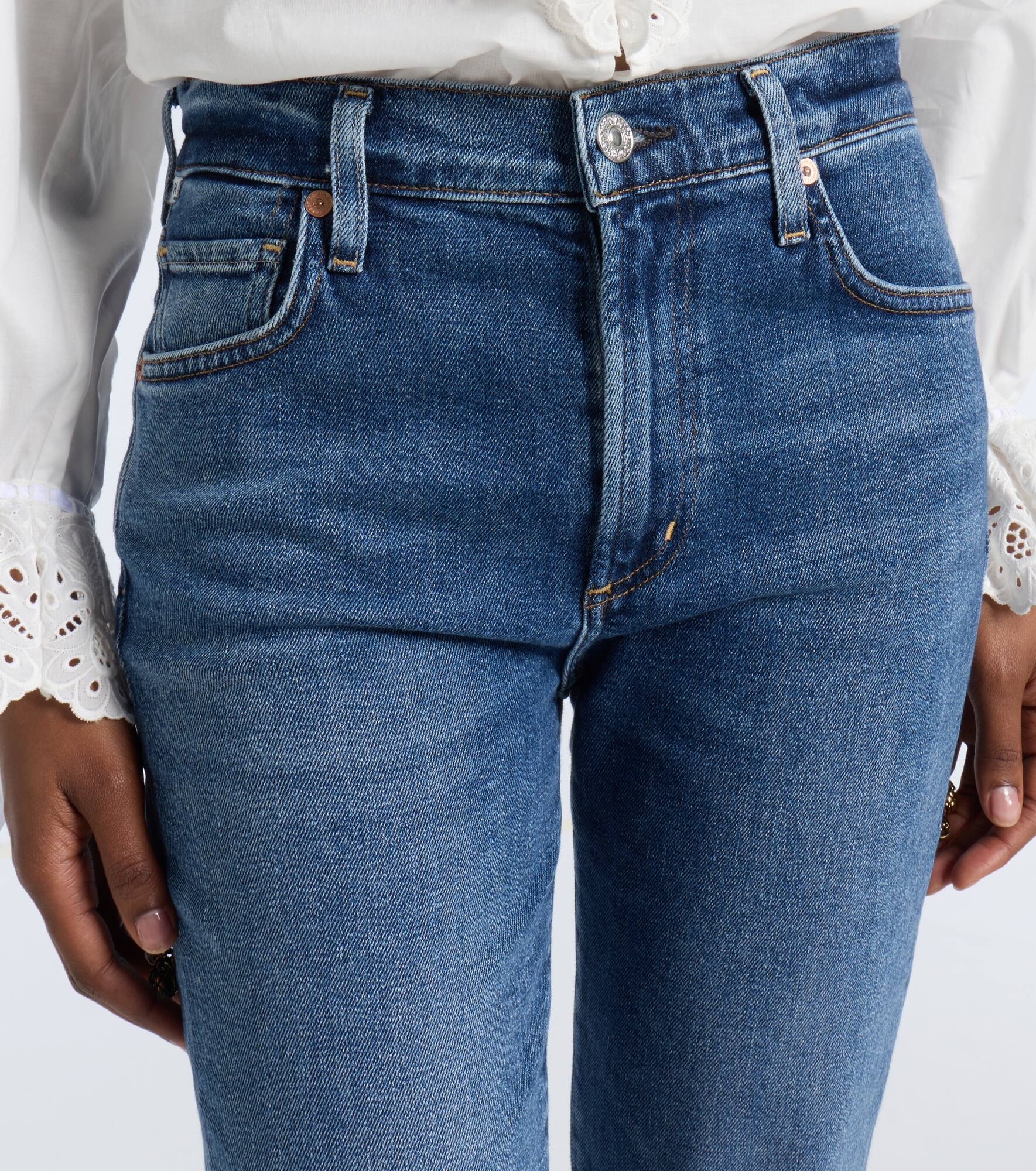 Lilah 325 high-rise flared jeans - 4