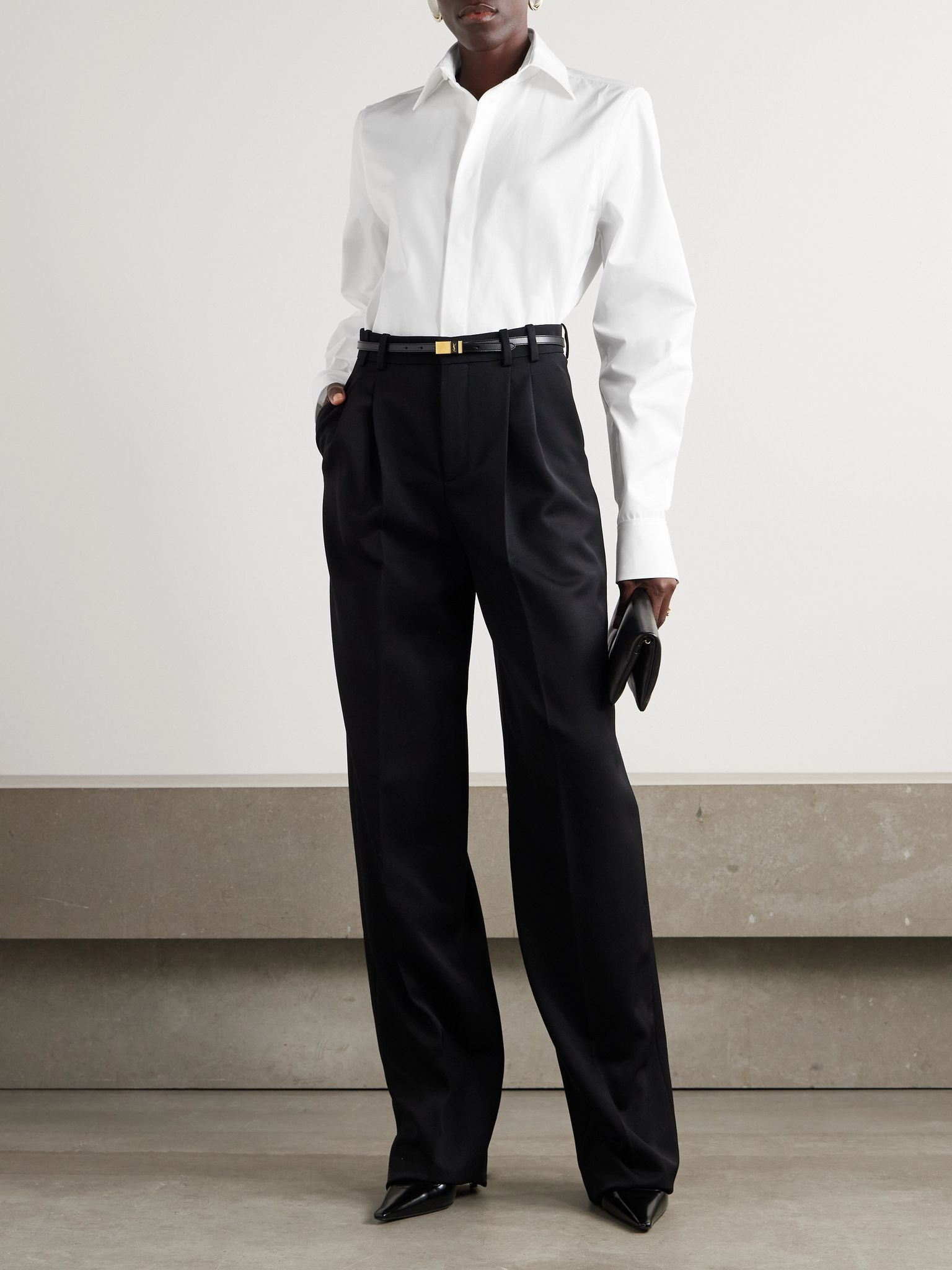 Cotton-poplin shirt White - 2