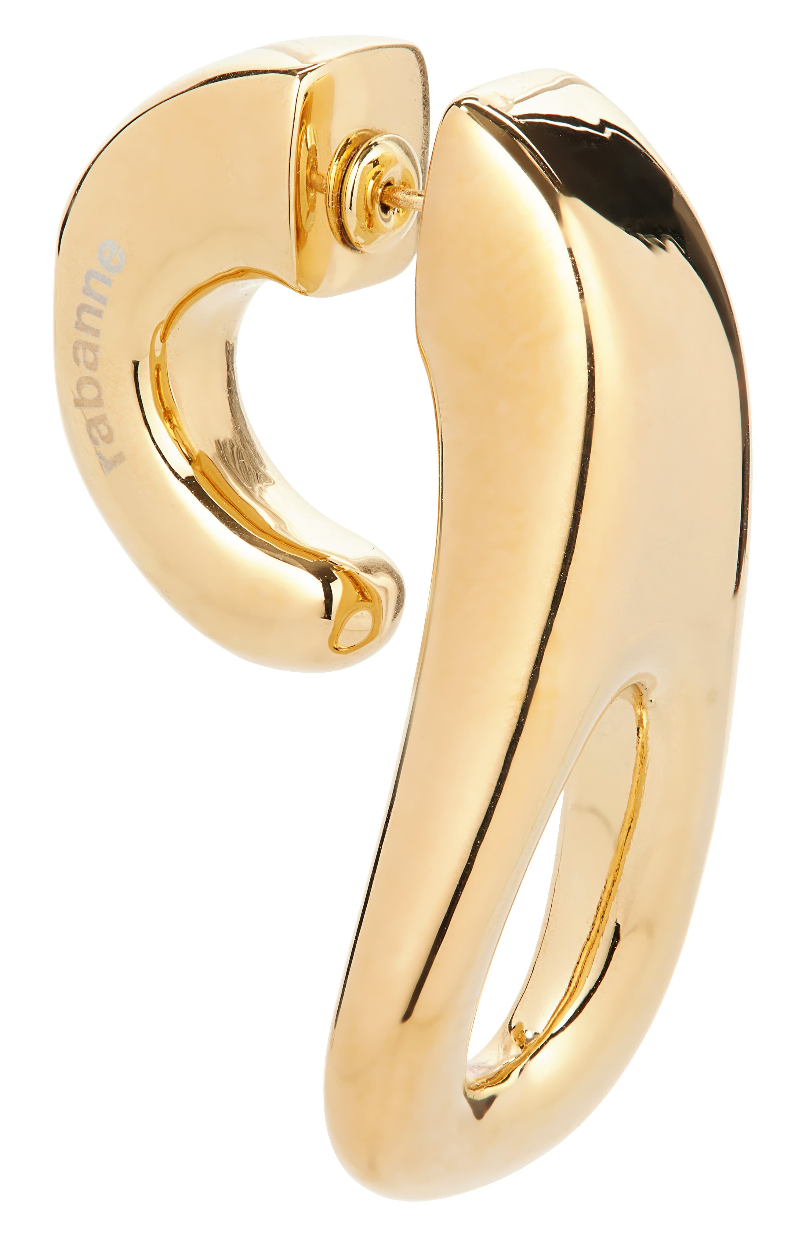 Rabanne Zip Pull Single Earring in Gold at Nordstrom - 6