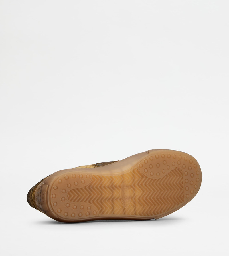 SNEAKERS IN LEATHER - BROWN 5