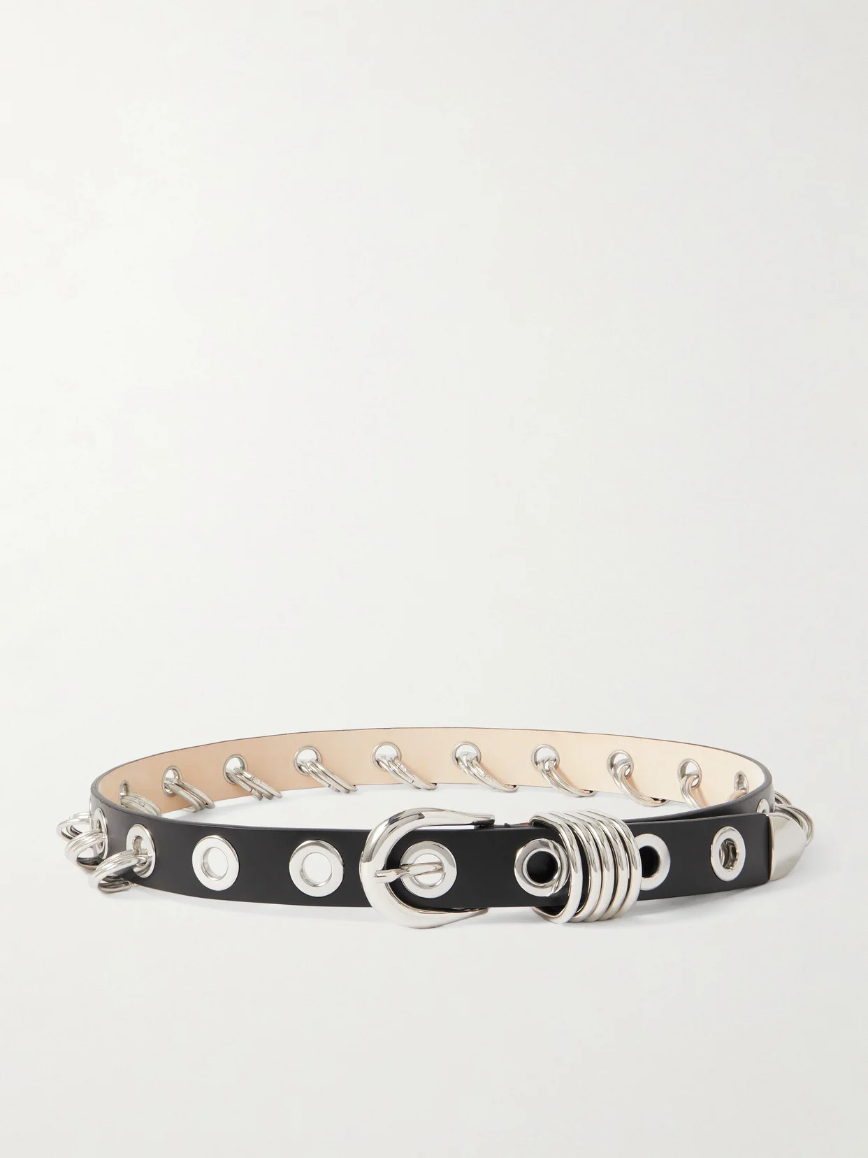 Revenge Embellished Leather Belt - 1