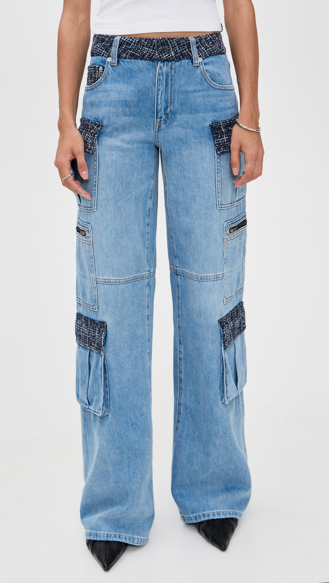 Cay Baggy Denim Cargo Jeans - 6