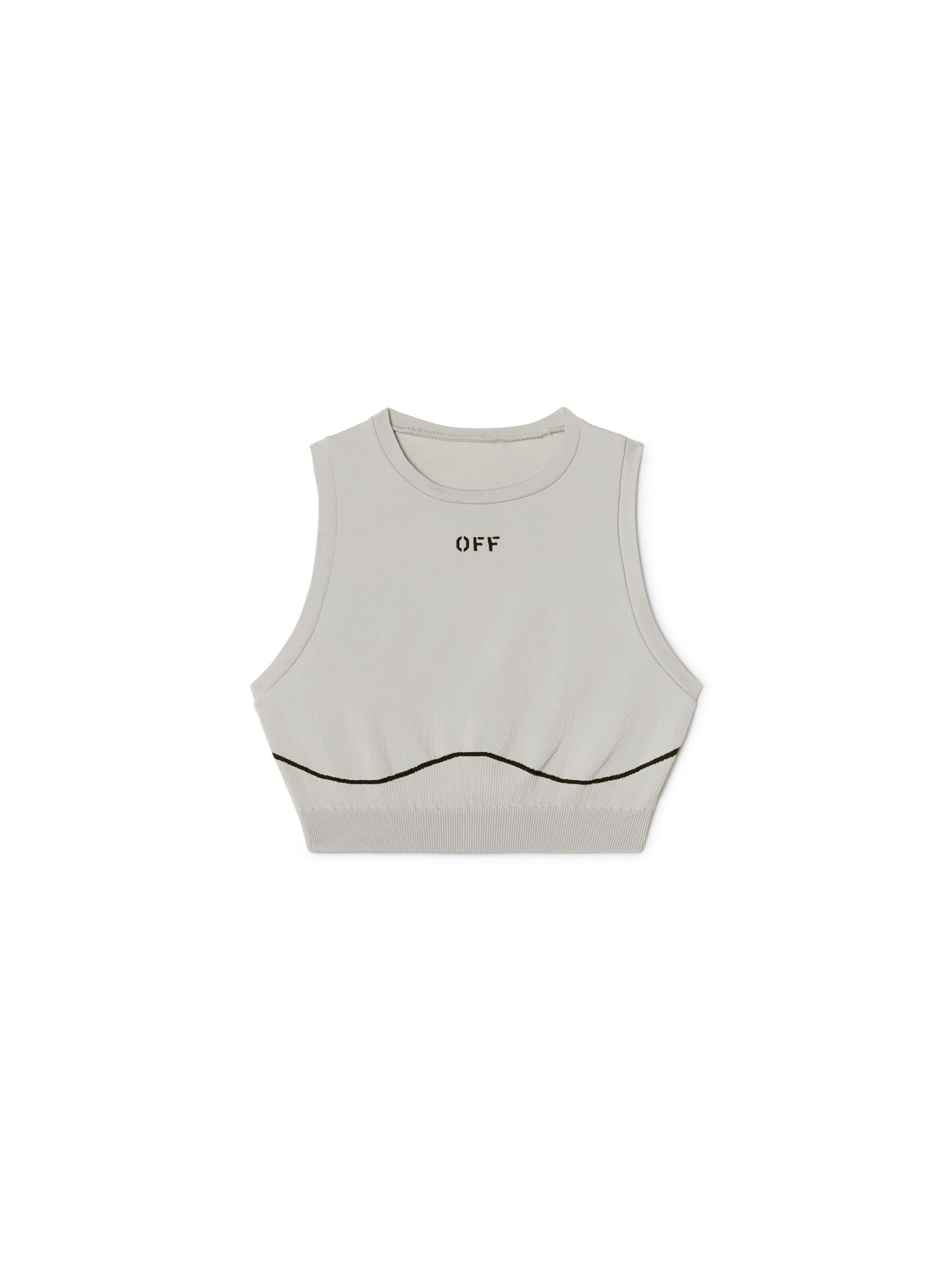 Gray Stamp Seamless Top - 1