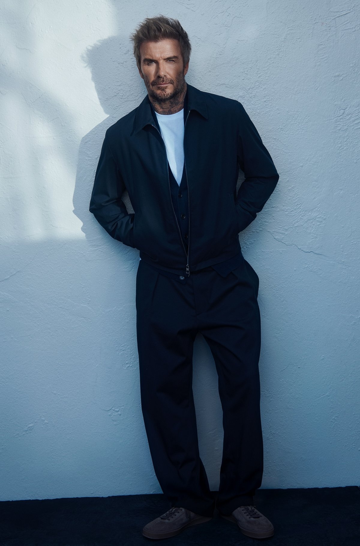 BECKHAM X BOSS TROUSERS IN STRETCH COTTON - 2