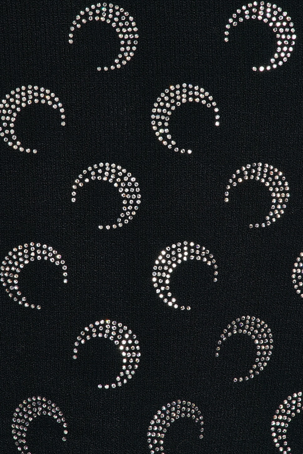 Moon Rhinestone Knit Fitted Cardigan - 5