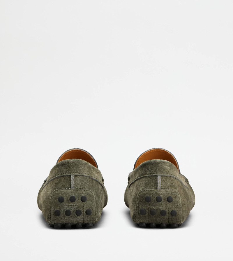 Tod's GOMMINO LOAFERS IN SUEDE - GREEN outlook