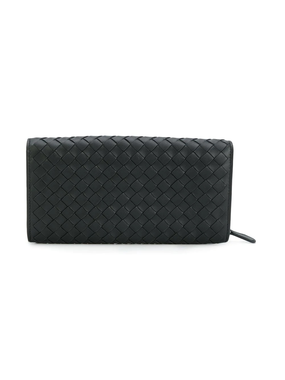 intrecciato weave continental wallet - 2