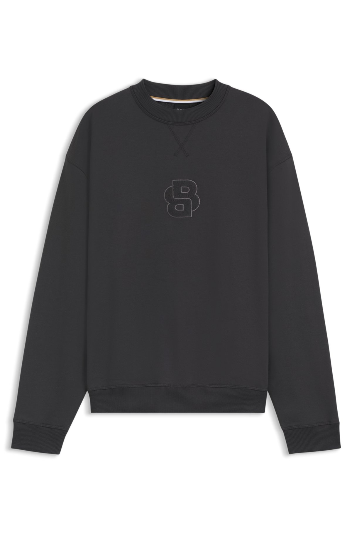 COTTON-TERRY SWEATSHIRT WITH DOUBLE B MONOGRAM - 1