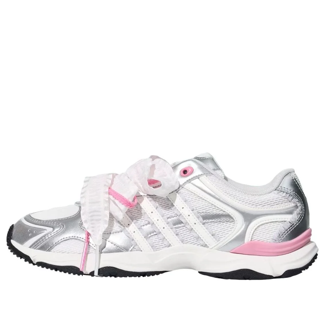 (WMNS) adidas Whisper Glide Hype Trainers 'Silver Metallic St Tropic Bloom' KZ9640 - 1