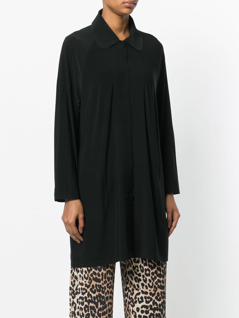 collared long-line cardigan - 3