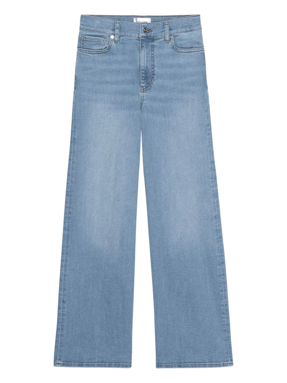 wide-leg denim jeans - 1