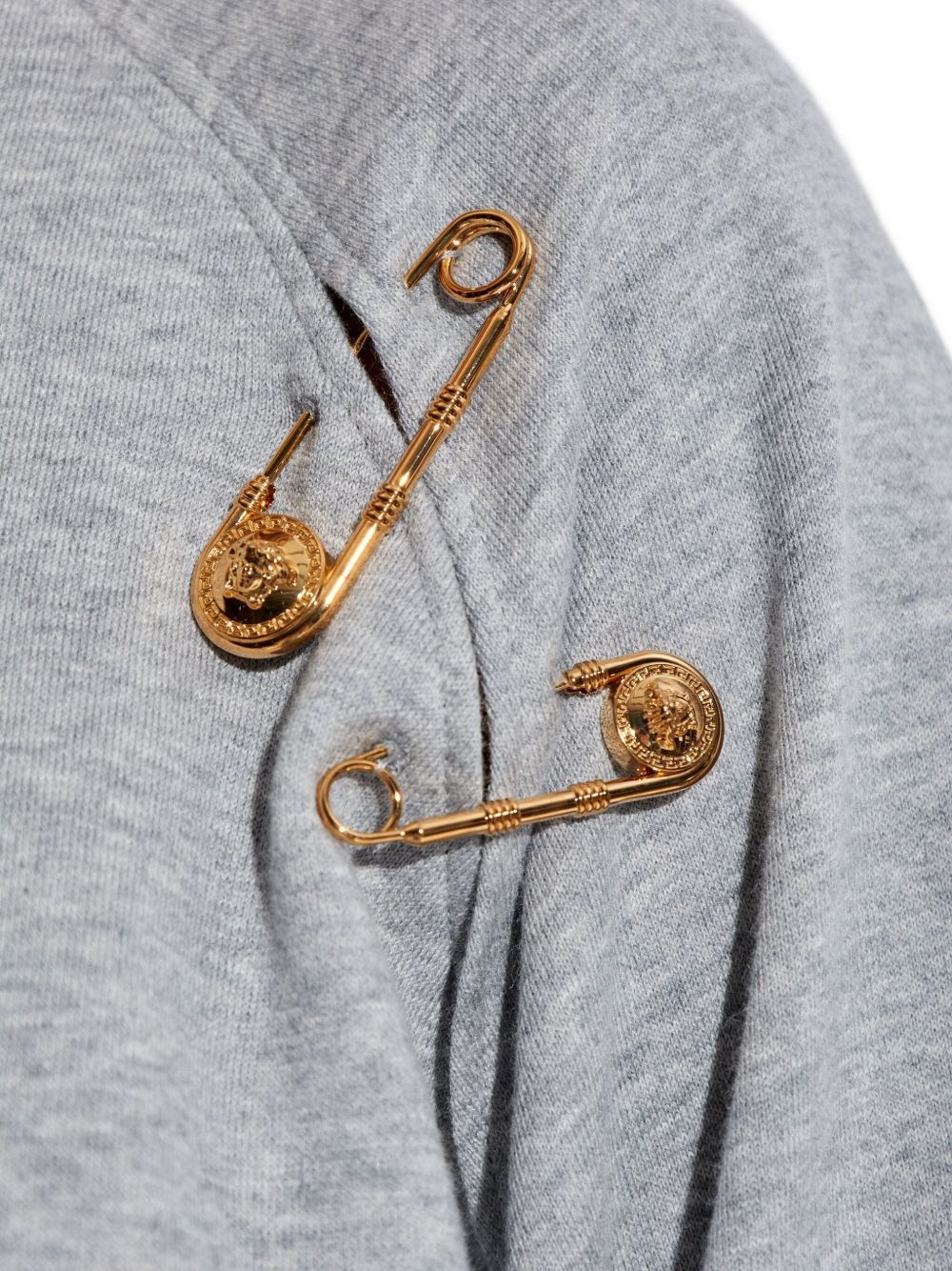 raglan-sleeve safety-pin sweatshirt - 4
